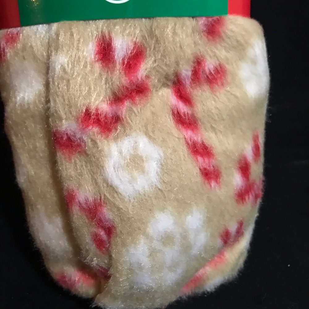 Christmas Pajama Pants Medium PJs Candy Canes Tan Red New with Tags - Picture 9 of 10